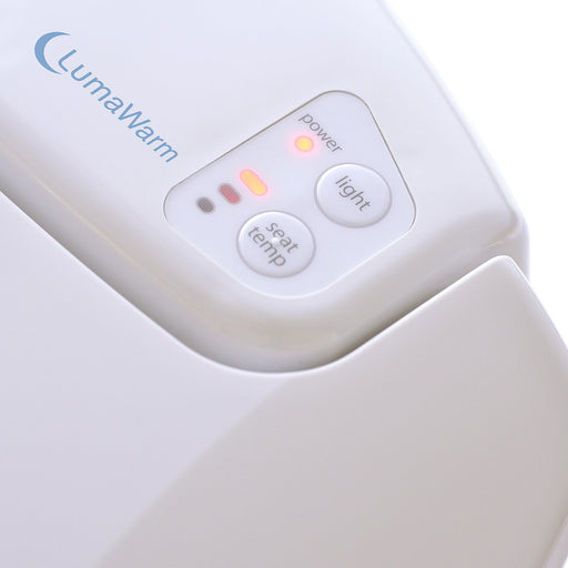 Brondell L60-RB LumaWarm Heated Nightlight Toilet Seat - Round, Biscuit - Bath4All
