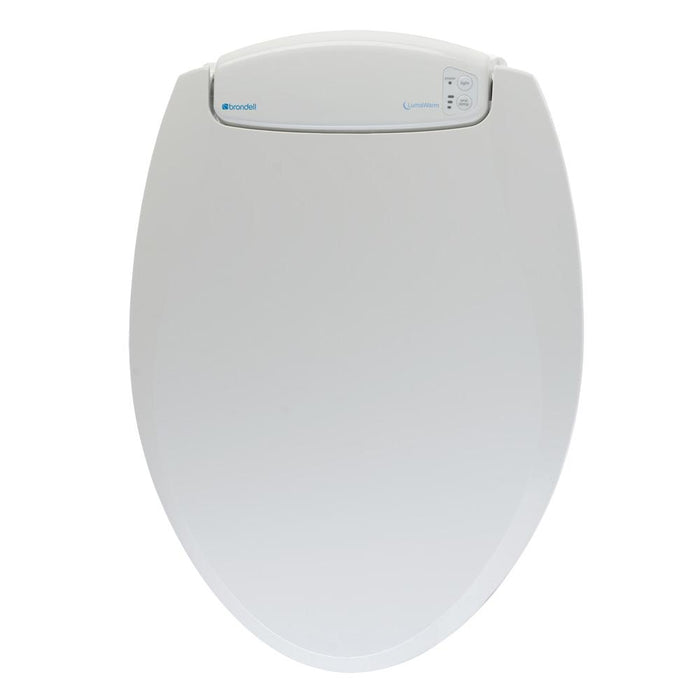 Brondell L60-EB LumaWarm Heated Nightlight Toilet Seat - Elongated, Biscuit - Bath4All