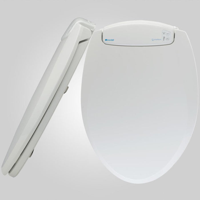 Brondell L60-EB LumaWarm Heated Nightlight Toilet Seat - Elongated, Biscuit - Bath4All