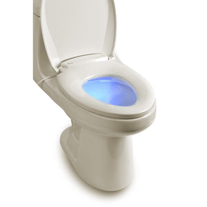 Brondell L60-EB LumaWarm Heated Nightlight Toilet Seat Elongated Biscuit