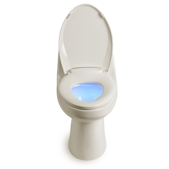 Brondell L60-RB LumaWarm Heated Nightlight Toilet Seat Round Biscuit
