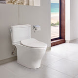 TOTO MS442234CEFG#01 Nexus Two-Piece Elongated Universal Height Toilet with SoftClose Seat, WASHLET+ Ready, Cotton White