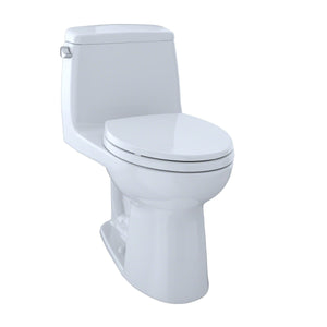 Toto Ultramax MS854114E#01 Eco Elongated Front One-Piece Toilet Cotton White