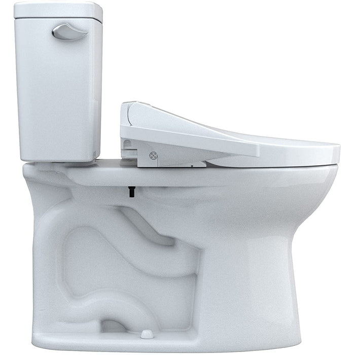 TOTO MW7763074CSFG.10#01 Drake Two-Piece 1.6 GPF Washlet+ Toilet with C2 Bidet Seat, 10" Rough-in