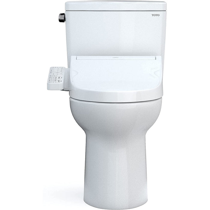 TOTO MW7763074CSFG#01 Drake Two-Piece Elongated 1.6 GPF Washlet+ Toilet with C2 Bidet Seat