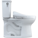 TOTO MW7863074CEFG#01 Drake Washlet+ 1.28 GPF Elongated Two-Piece Toilet with Washlet Bidet Seat