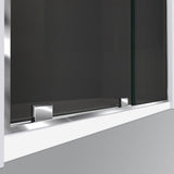 DreamLine SHDR1960724G04 Mirage-Z 56-60" W x 72" H Frameless Sliding Shower Door in Brushed Nickel
