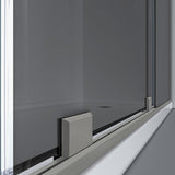 DreamLine SHDR1948723GL04 Mirage-X 44-48" W x 72" H Frameless Sliding Shower Door in Brushed Nickel