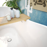 DreamLine BTNL5928FFXIC00 Nile 59" L x 28" H Acrylic Freestanding Bathtub with White Finish