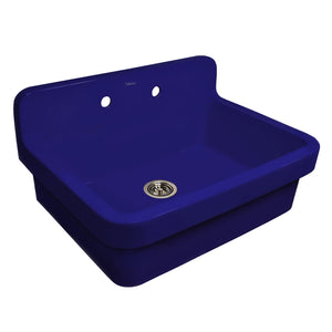 Whitehaus OFCH2230-BLUE Old Fashioned Country Fireclay Utility Sink