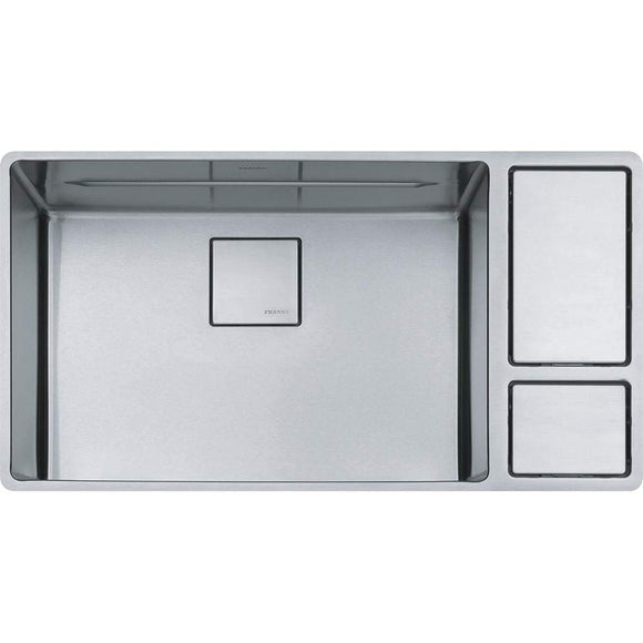 Franke CUX11024-W Chef Center Dual Mount 18G Stainless Steel Single Bowl Kitchen Sink for 36" Cabinets (min)