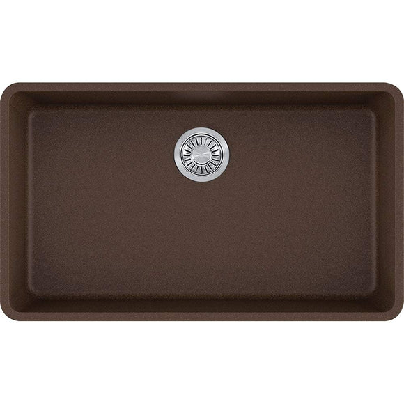 Franke KBG11031MOC Kubus Undermount Granite Mocha Single Bowl Kitchen Sink for 36" Cabinets (min)