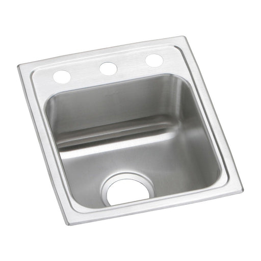 Elkay PSR15172 Celebrity Stainless Steel 15" x 17-1/2" x 7-1/8", 1-Bowl Top Mount Bar Sink