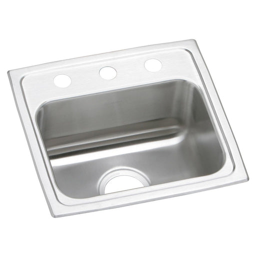 Elkay PSR17162 Celebrity Stainless Steel 17" x 16" x 7-1/8", Single Bowl Top Mount Kitchen Sink