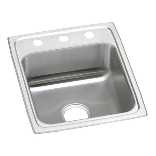 Elkay PSR17201 Celebrity Stainless Steel 17" x 20" x 7-1/8", Single Bowl Top Mount Kitchen Sink
