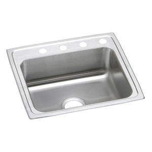 Elkay PSR22194 Celebrity Stainless Steel 22" x 19-1/2" x 7-1/8", 1-Bowl Top Mount Kitchen Sink