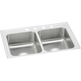 Elkay PSR33193 Celebrity Stainless Steel 33" x 19-1/2" x 7-1/8", 2-Bowl Top Mount Kitchen Sink