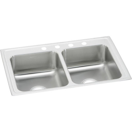 Elkay PSR33214 Celebrity Stainless Steel 33" x 21-1/4" x 7-1/2", 2-Bowl Top Mount Kitchen Sink