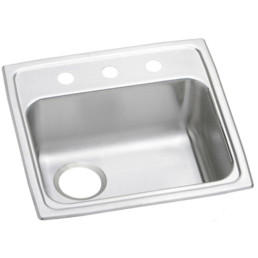 Elkay PSRADQ191955L3 Celebrity Stainless Steel 19-1/2" x 19" x 5-1/2", 1-Bowl Top Mount ADA Sink