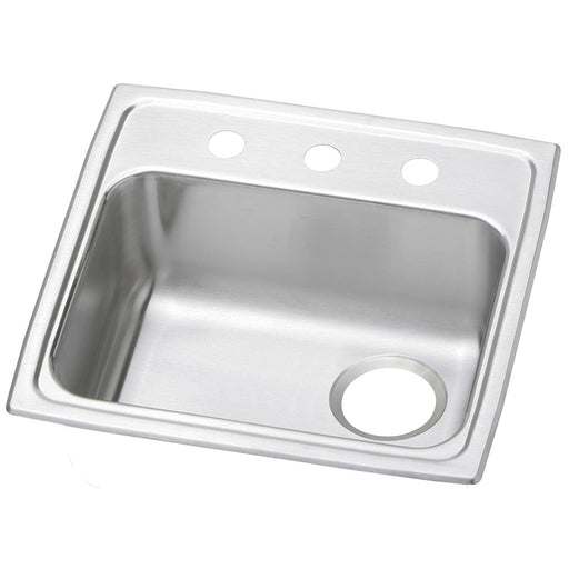 Elkay PSRADQ191955R1 Celebrity Stainless Steel 19-1/2" x 19" x 5-1/2", 1-Bowl Top Mount ADA Sink
