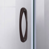 DreamLine E2703636XFQ0006 Prime 36" x 36" x 78 3/4"H Shower Enclosure, Base, and White Wall Kit in Oil Rubbed Bronze and Frosted Glass