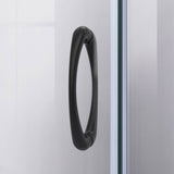 DreamLine E2703333XXQ0009 Prime 33" x 33" x 78 3/4"H Shower Enclosure, Base, and White Wall Kit in Satin Black and Clear Glass
