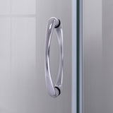 DreamLine E2703636XFQ0001 Prime 36" x 36" x 78 3/4"H Shower Enclosure, Base, and White Wall Kit in Chrome and Frosted Glass