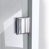 DreamLine DL-6053-01 Prism Lux 42" x 74 3/4" Fully Frameless Neo-Angle Shower Enclosure in Chrome with White Base