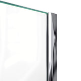 DreamLine DL-6031-09 Prism 38" x 74 3/4" Frameless Neo-Angle Pivot Shower Enclosure in Satin Black with White Base Kit