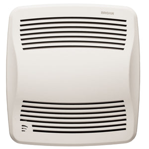 Broan QTXE110S 110 CFM Humidity Sensing Exhaust Vent Fan with White Grille, ENERGY STAR