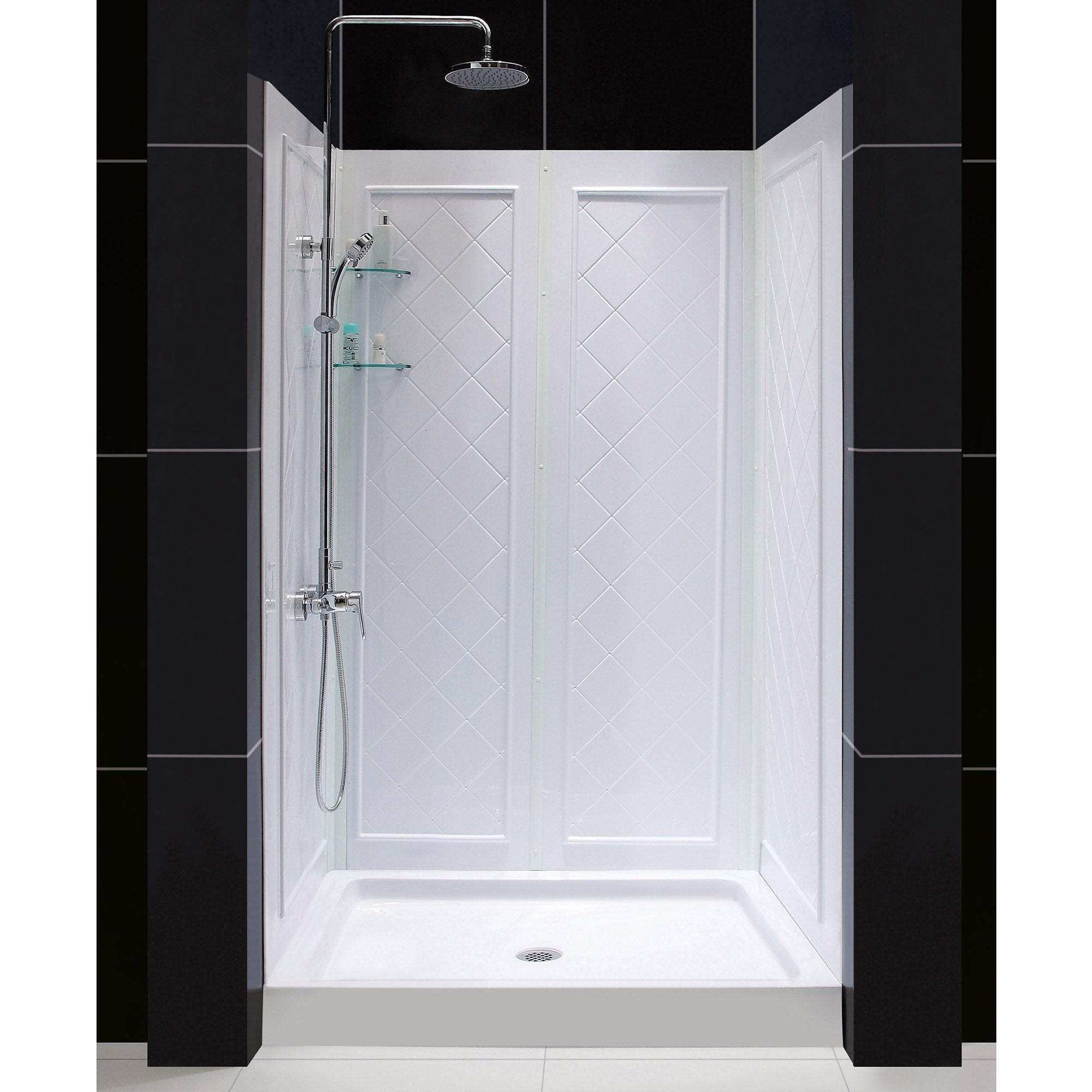 DreamLine 36 x 48 Base and QWALL-5 Shower Backwall Kit - DL-6193C-01