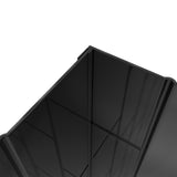DreamLine DL-6526QC-88-04 Aqua-Q Fold 36 in. D x 36 in. W x 76 3/4 in. H Frameless Bi-Fold Shower Door in Brushed Nickel with Black Acrylic Kit