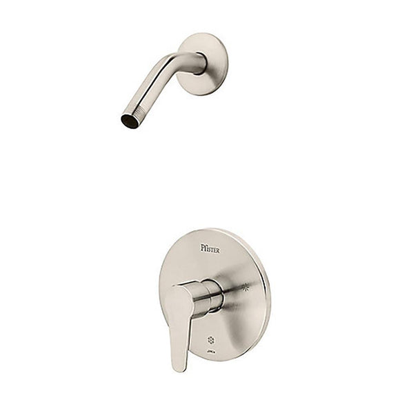 Pfister R89-060K Pfirst Modern Shower, Trim Only Less Showerhead in Brushed Nickel