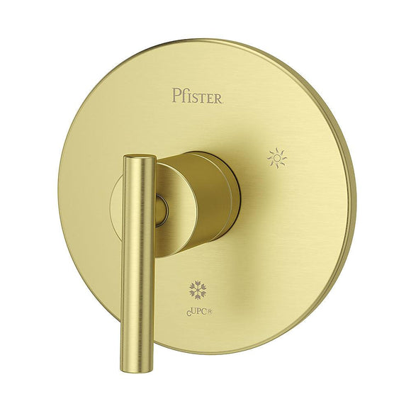 Pfister R89-1NCBG Contempra Tub and Shower Valve Only Trim in Brushed Gold