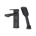 Pfister RT6-2DAB Deckard Single Handle Roman Tub Trim, Handheld Shower, Black