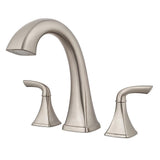 Pfister RT6-5BSK Bronson Double Handle Complete Roman Tub Trim in Brushed Nickel