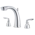Pfister RT6-5CB1C Avalon Double Handle Roman Tub Trim in Polished Chrome