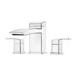 Pfister RT6-5D1C Kenzo Double Handle Roman Tub Faucet in Polished Chrome