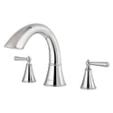 Pfister RT6-5GLC Saxton Double Handle Complete Roman Tub Trim in Polished Chrome