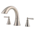 Pfister RT6-5GLK Saxton Double Handle Complete Roman Tub Trim in Brushed Nickel
