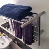 Amba RSH-P Radiant Shelf Towel Warmer with 8 Bars, Polished Finish