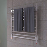 Amba RSWH-P Radiant Square Hardwired Towel Warmer with 10 Straight Bars, Polished Finish