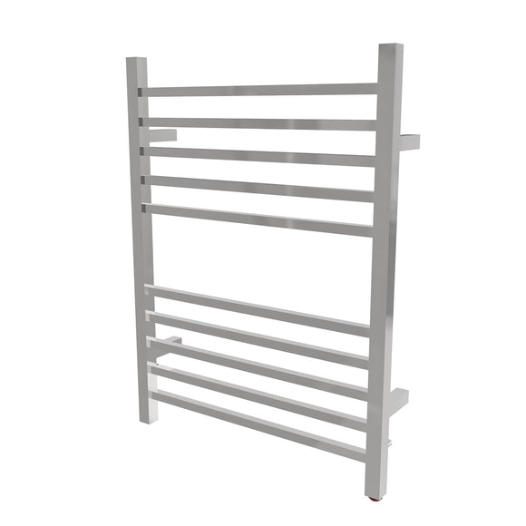 Amba RSWP-P Radiant Square Plug-In Towel Warmer with 10 Straight Bars, Polished Finish