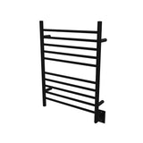 Amba RWH-SMB Radiant Hardwired Towel Warmer with 10 Straight Bars, Matte Black
