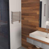 Amba RWHS-SB Radiant Small Hardwired Towel Warmer with 7 Straight Bars, Brushed Finish
