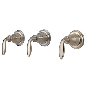 Pfister S10-430K Avalon Tub and Shower Faucet, Metal Lever Handles in Brushed Nickel