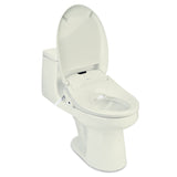 Brondell Swash 1400 Luxury Elongated Bidet Toilet Seat with Dual Nozzles, Biscuit Color, Heated - Bath4All
