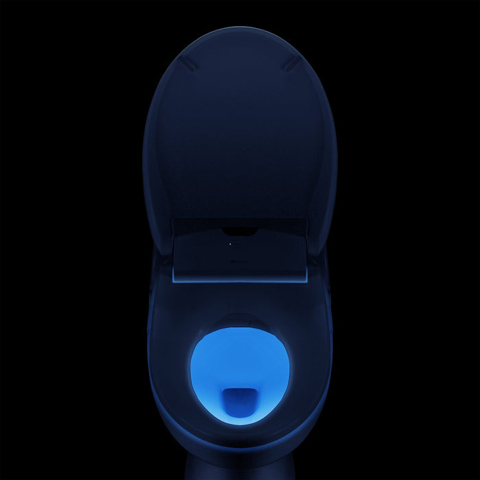 Brondell Swash 1400 Luxury Elongated Bidet Toilet Seat with Dual Nozzles, Biscuit Color, Heated - Bath4All