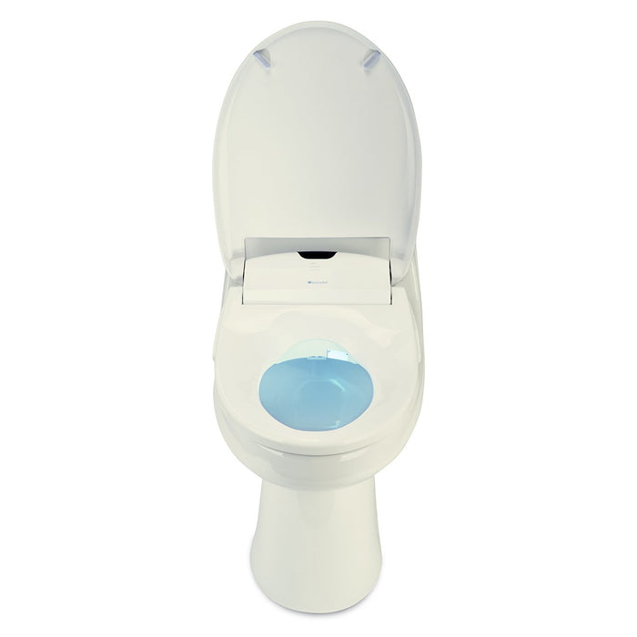 Brondell Swash 1400 Luxury Elongated Bidet Toilet Seat with Dual Nozzles, Biscuit Color, Heated - Bath4All