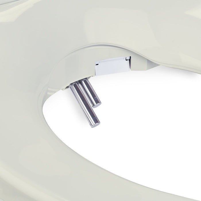 Brondell Swash 1400 Luxury Elongated Bidet Toilet Seat with Dual Nozzles, Biscuit Color, Heated - Bath4All